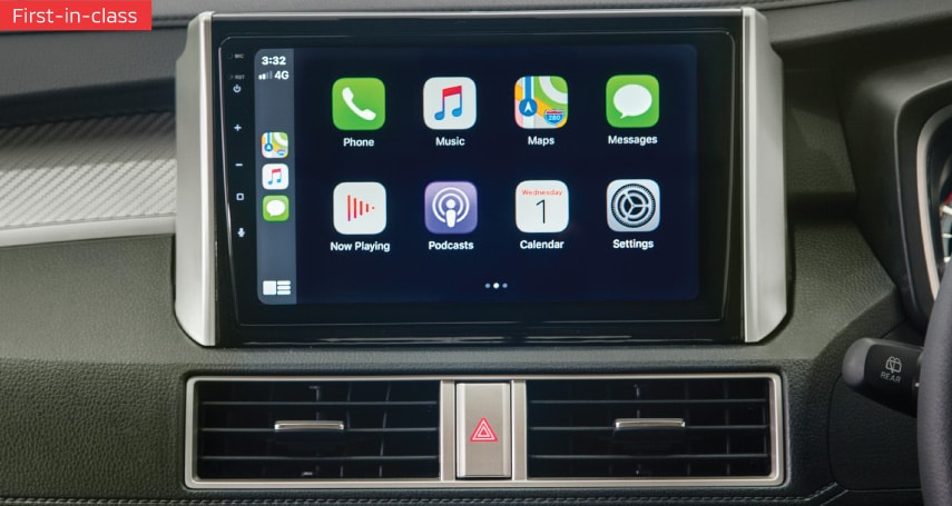 9” MULTIMEDIA DISPLAY WITH APPLE CARPLAY & ANDROID AUTO READY