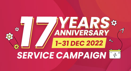 17 Years Anniversary Service Campaign