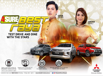 TEST DRIVE ANY MITSUBISHI CAR THIS RAYA AND DINE WITH THE STARS