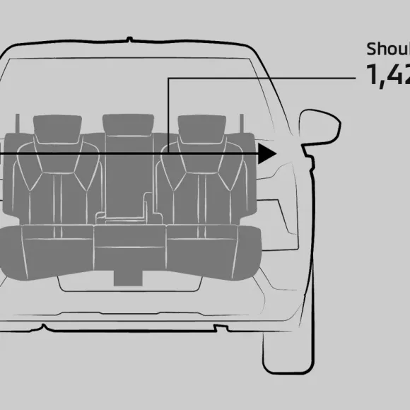 Spacious Rear Shoulder Room